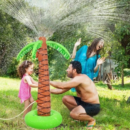 Palmera Inflable con Rociador Tipo Lluvia